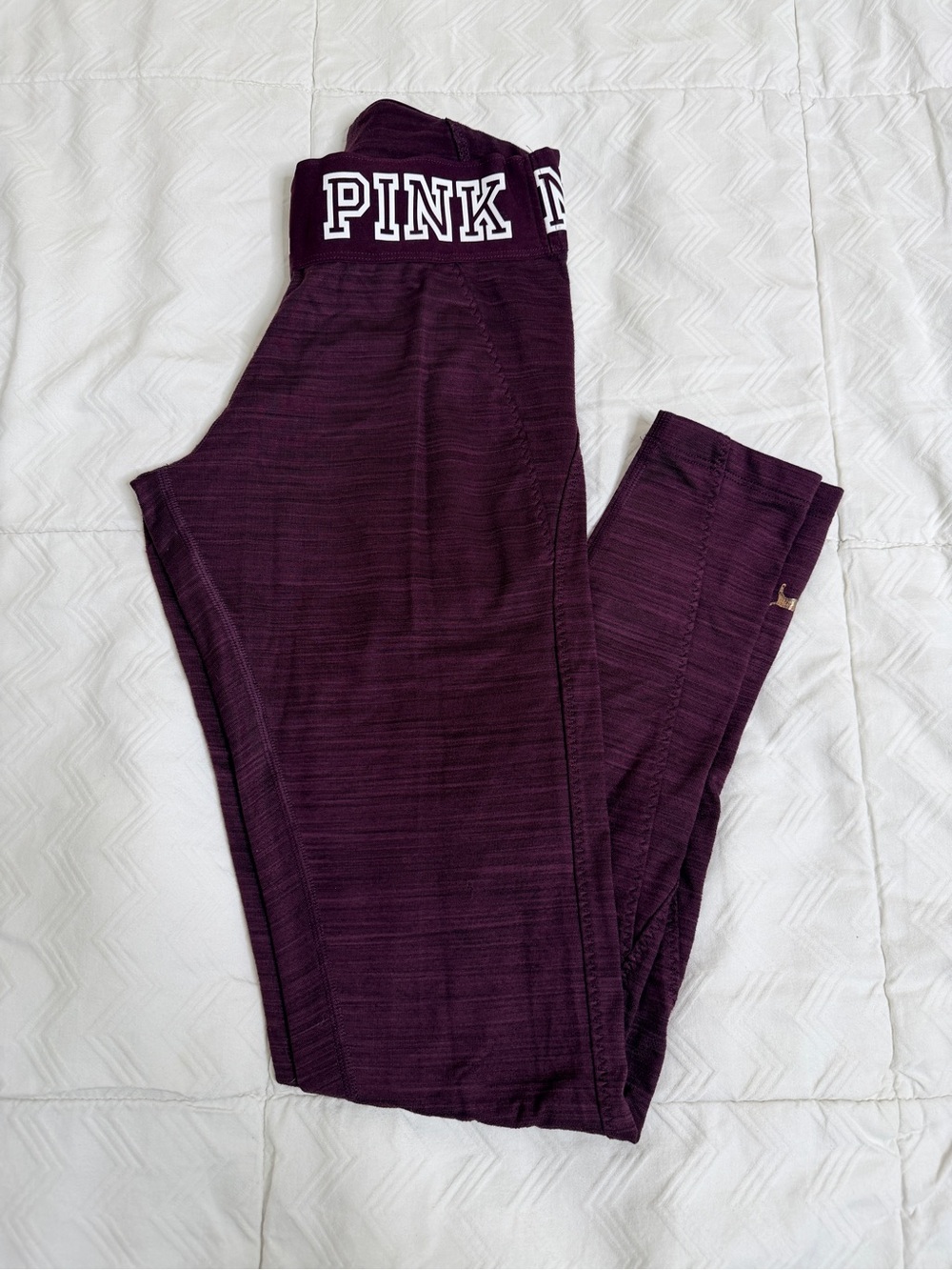 Victoria’s Secret PINK Maroon/Purple Leggings